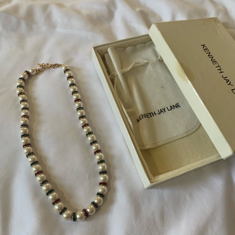 Kenneth Jay Lane Pearl Necklace - image 2